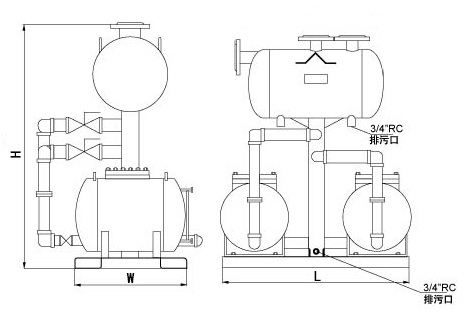 Double Pump Condensed Water Recovery Device WDVSP2X5T Fig.6